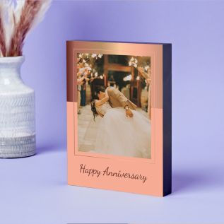 Rose Gold Photo Block (8x6")