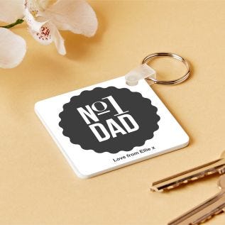 No1 Dad Keyring