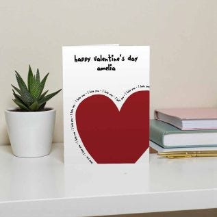 “I Love You” Heart Card