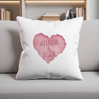 Heart Names Cushion