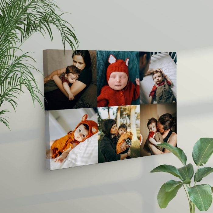6 Image Collage Canvas 20x16