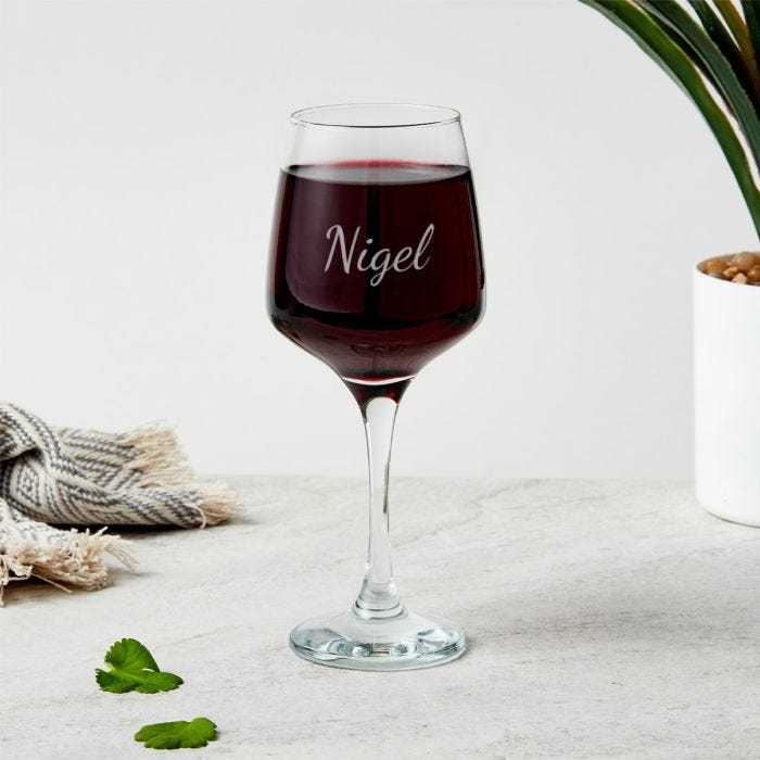 Engraved Wine Glass Name Ipswich Snappy Snaps