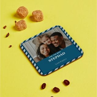 "Best Stepdad" Photo Coaster