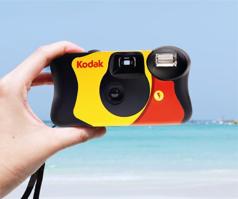 Disposable camera developing online