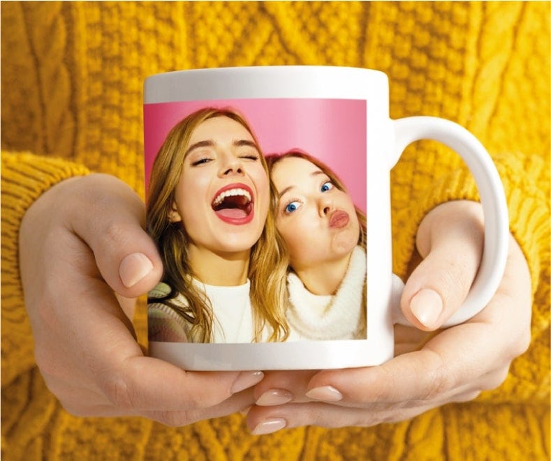 Personalized Family Mug - Mother & Kids Happiness Is Being A Mom