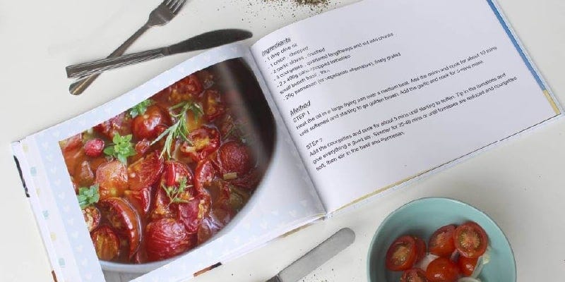 recipe photo books